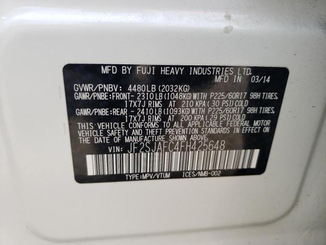 JF2SJAFC4FH425648 Subaru Forester 2.5i Premium