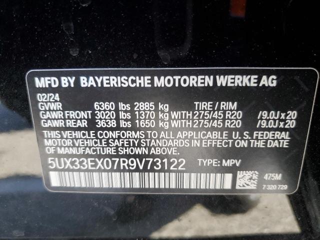 5UX33EX07R9V73122 BMW X6 Xdrive40i