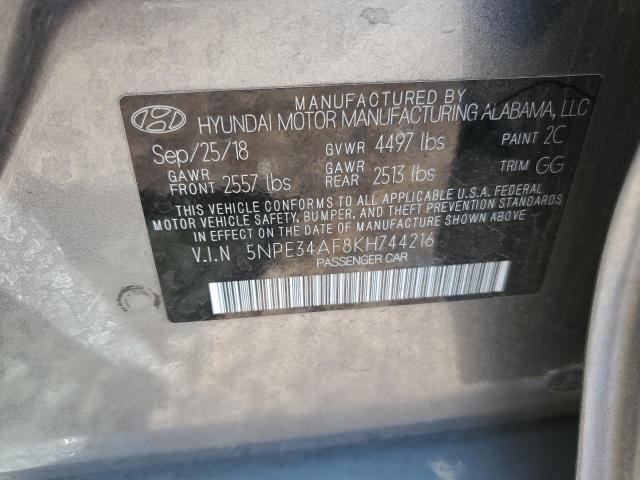 5NPE34AF8KH744216 Hyundai Sonata Limited