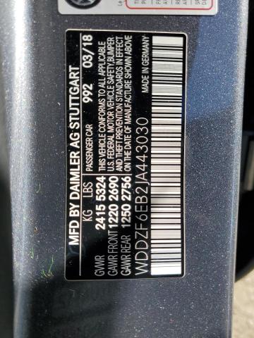 WDDZF6EB2JA443030 Mercedes-Benz E 43 4matic Amg