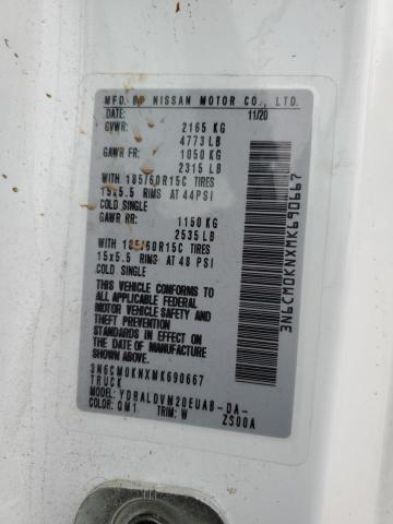 3N6CM0KNXMK690667 Nissan NV200 2.5S