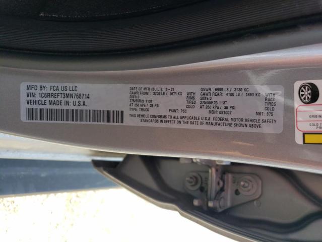 1C6RREFT3MN768714 RAM 1500 Big Horn/lone Star