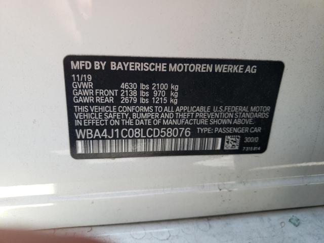 WBA4J1C08LCD58076 BMW 430i Gran Coupe