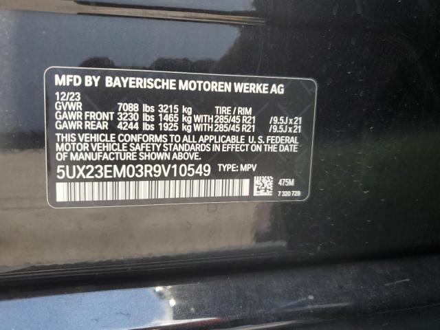 5UX23EM03R9V10549 BMW X7 Xdrive40i