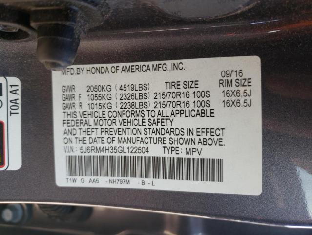 5J6RM4H35GL122504 Honda CR-V LX