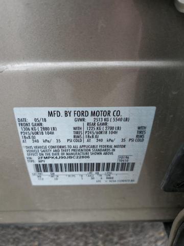 2FMPK4J90JBC22806 Ford EDGE SEL