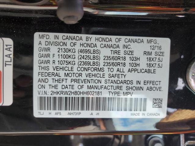 2HKRW2H80HH602181 Honda CR-V EXL