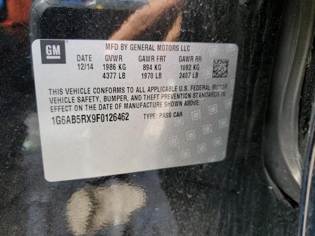 1G6AB5RX9F0126462 Cadillac ATS LUXURY