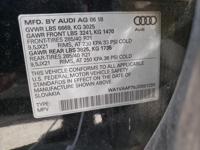 WA1VAAF70JD051290 Audi Q7 Prestige