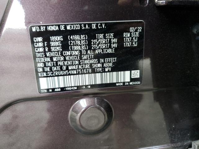 3CZRU6H54NM751678 Honda HR-V EX