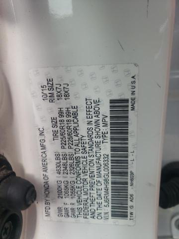 5J6RM4H98GL006332 Honda Cr-v Touring