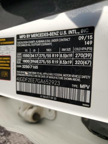 4JGDF2EE7GA652923 Mercedes-Benz GL 350 BLU