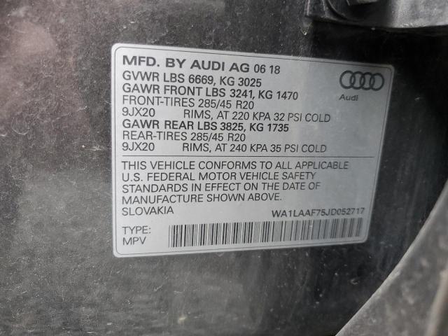 WA1LAAF75JD052717 Audi Q7 Premium Plus