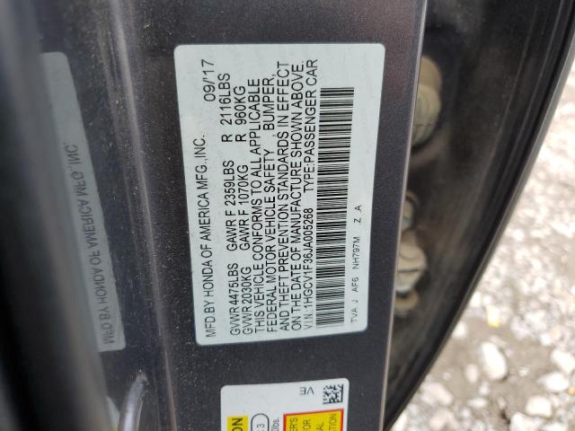 1HGCV1F36JA005268 Honda Accord Sport