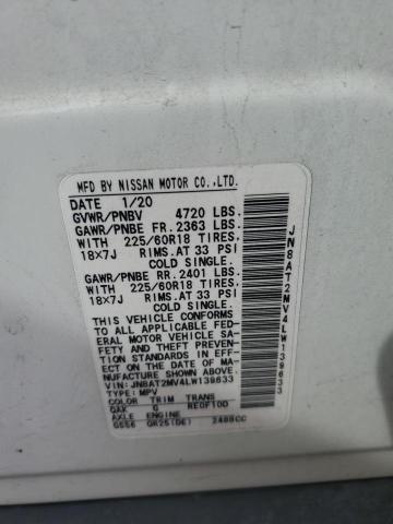 JN8AT2MV4LW139633 Nissan ROGUE S