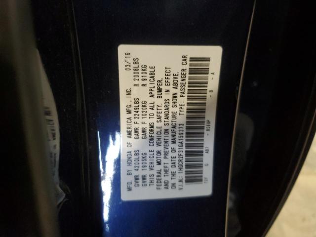 1HGCR2F31GA159373 Honda ACCORD LX