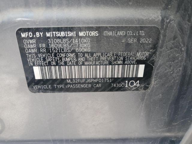 ML32FUFJ6PHF01751 Mitsubishi Mirage G4 Es