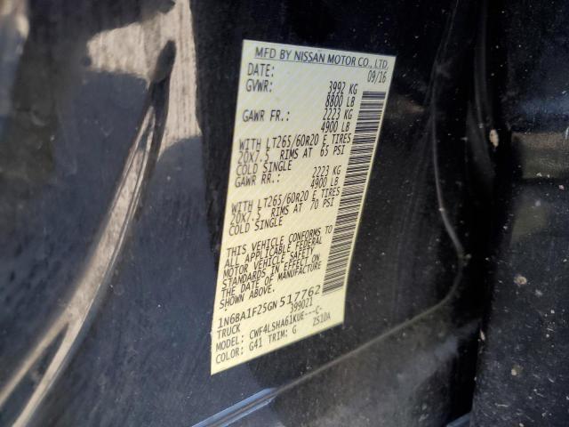 1N6BA1F25GN517762 Nissan Titan Xd Sl