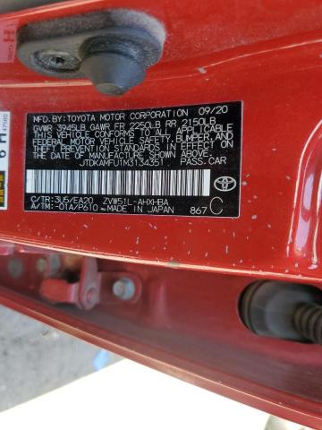 JTDKAMFU1M3134351 Toyota Prius Spec