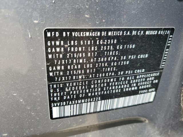 3VV3B7AX9MM004225 Volkswagen TIGUAN SE