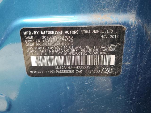 ML32A4HJ4FH035535 Mitsubishi MIRAGE ES