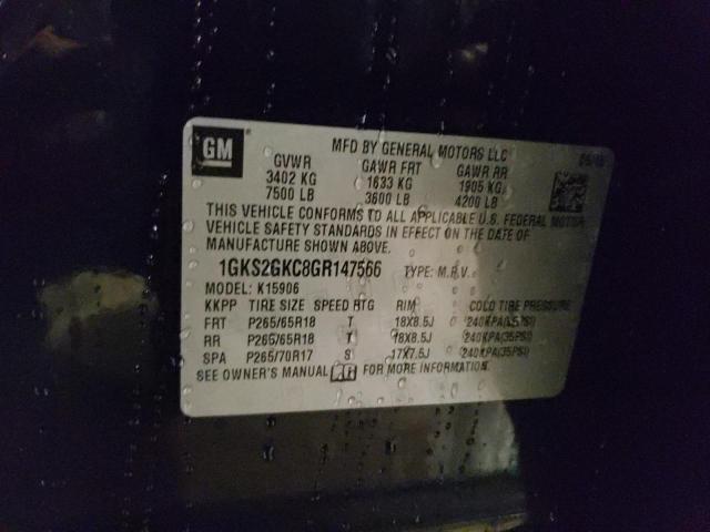 1GKS2GKC8GR147566 GMC Yukon Xl K1500 Slt