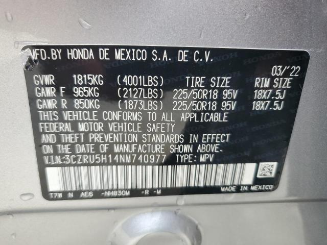 3CZRU5H14NM740977 Honda HR-V SPORT