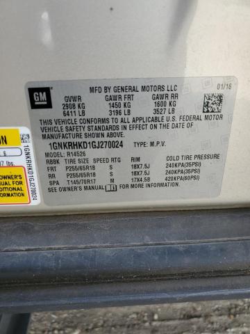 1GNKRHKD1GJ270024 Chevrolet TRAVERSE L