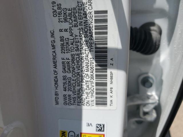 1HGCV1F36KA067013 Honda Accord Sport