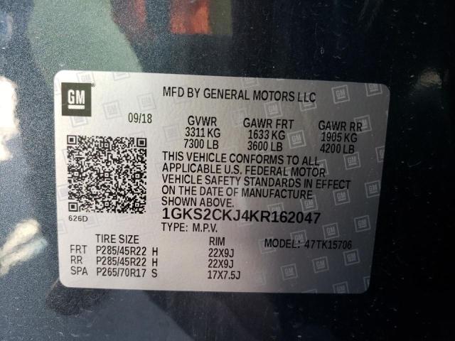 1GKS2CKJ4KR162047 GMC YUKON DENALI