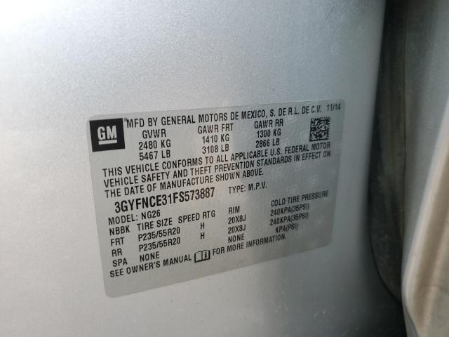 3GYFNCE31FS573887 Cadillac Srx Performance Collection