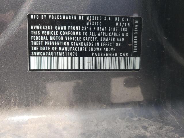 3VWCA7AU1FM511076 Volkswagen Golf Sportwagen Tdi S