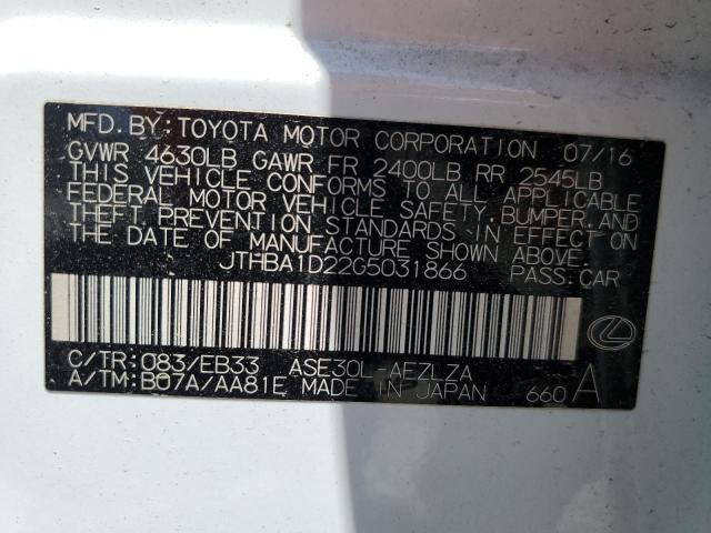 JTHBA1D22G5031866 Lexus IS 200T