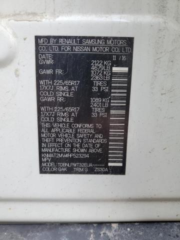 KNMAT2MV4HP523294 Nissan ROGUE S
