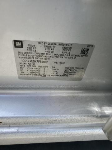 1GC1KVEGXFF641051 Chevrolet Silverado K2500 Heavy Duty Lt