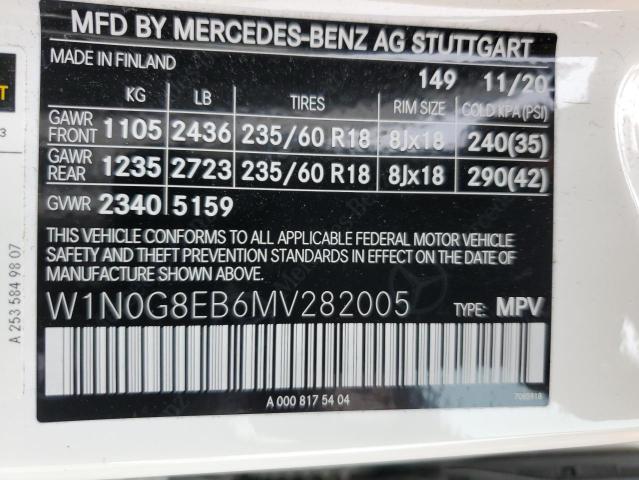 W1N0G8EB6MV282005 Mercedes-Benz Glc 300 4matic