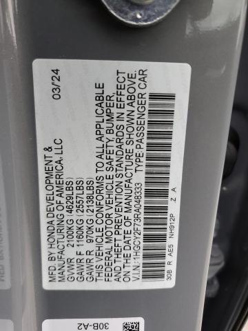 1HGCY2F73RA048333 Honda Accord Hybrid Sport-l