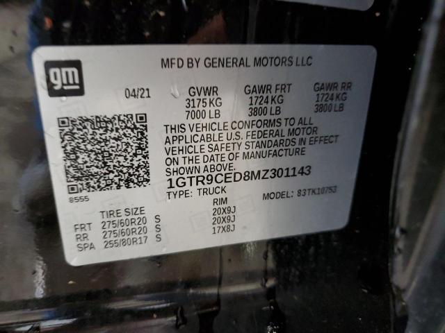 1GTR9CED8MZ301143 GMC Sierra K1500 Elevation