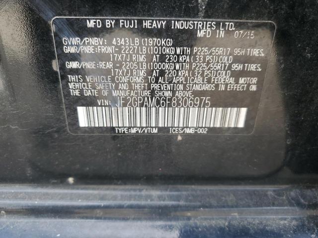 JF2GPAMC6F8306975 Subaru Xv Crosstrek 2.0 Limited