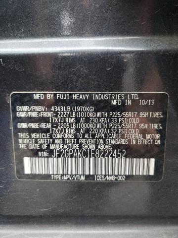 JF2GPAKC1E8222452 Subaru Xv Crosstrek 2.0 Limited