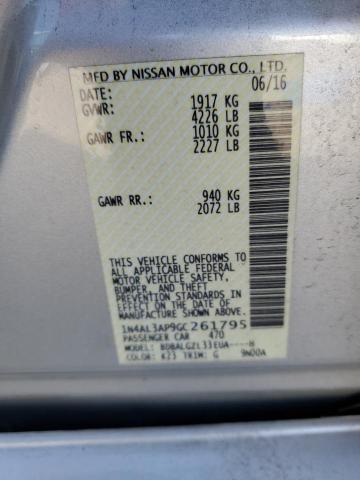 1N4AL3AP9GC261795 Nissan ALTIMA 2.5