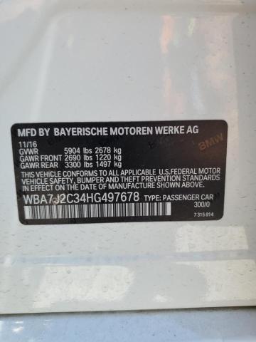 WBA7J2C34HG497678 BMW 740 Xe