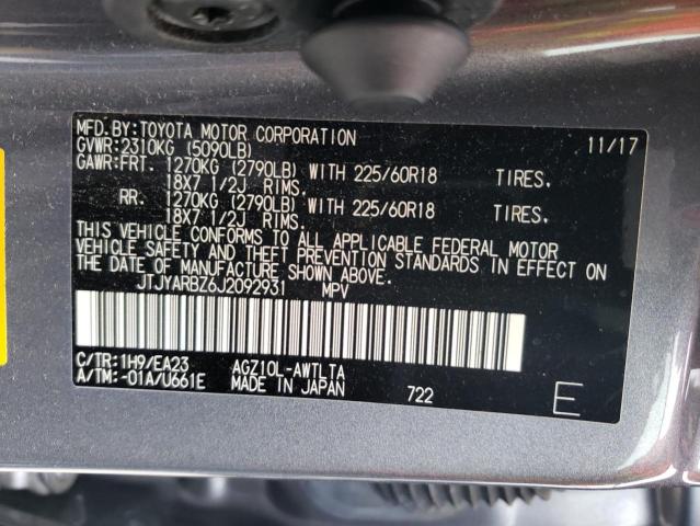 JTJYARBZ6J2092931 Lexus Nx 300 Base