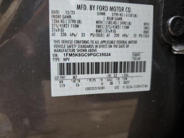1FM5K8GC9PGC35024 Ford Explorer St