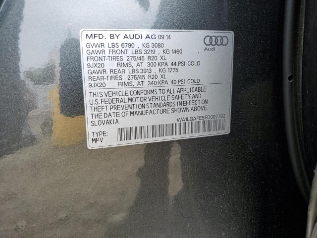 WA1LGAFE5FD007782 Audi Q7 Premium Plus