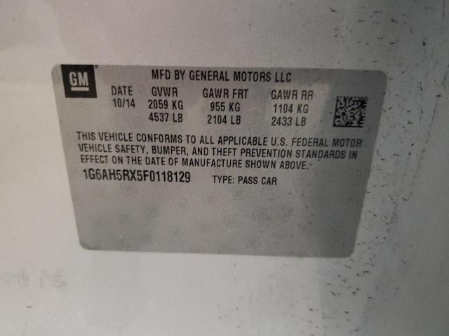 1G6AH5RX5F0118129 Cadillac ATS LUXURY