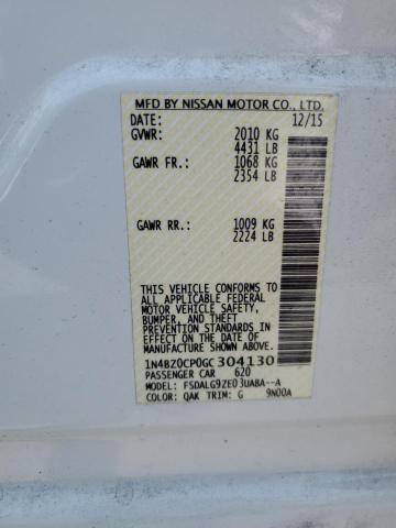 1N4BZ0CP0GC304130 Nissan LEAF SV