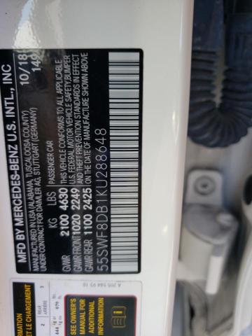 55SWF8DB1KU288648 Mercedes-Benz C 300