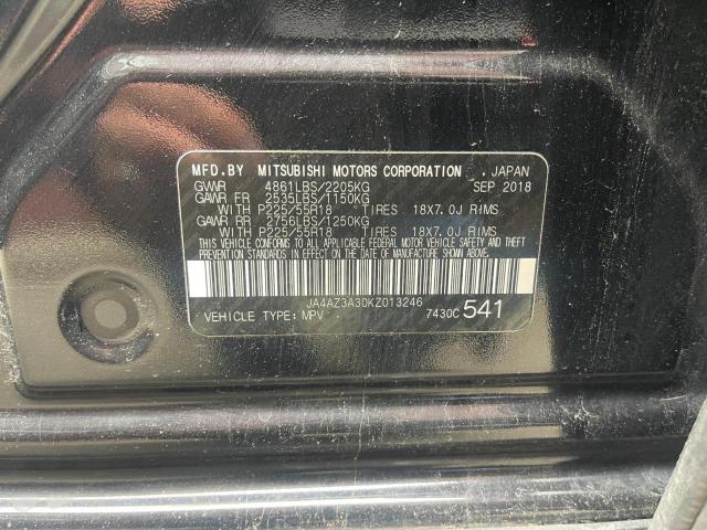 JA4AZ3A30KZ013246 Mitsubishi Outlander Se