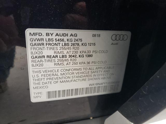 WA1BNAFY7J2230308 Audi Q5 Premium Plus